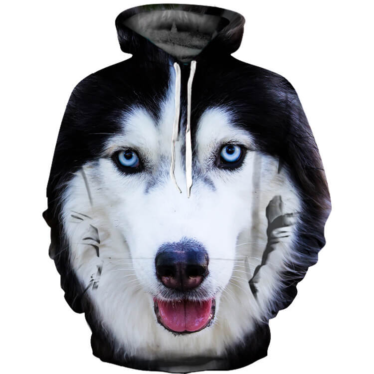 Animal Alaskan Malamute Unisex Adult Cosplay 3D Print Jacket Sweatshirt