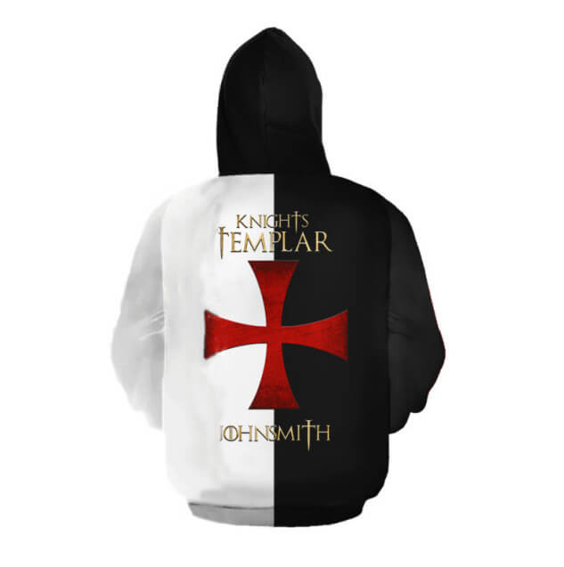 Knights Templar Ordre du Temple Red Cross 1 Unisex Adult Cosplay 3D Printed Hoodie Pullover Sweatshirt