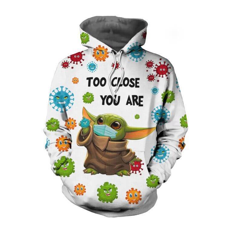 Star Wars Movie Grand Master of Jedi Order Yoda 2 Unisex Adult Cosplay 3D Print Hoodie Pullover Sweatshirt