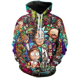 All Characters Rick and Morty Anime Unisex 3D Printed Hoodie Pullover Sweatshirt