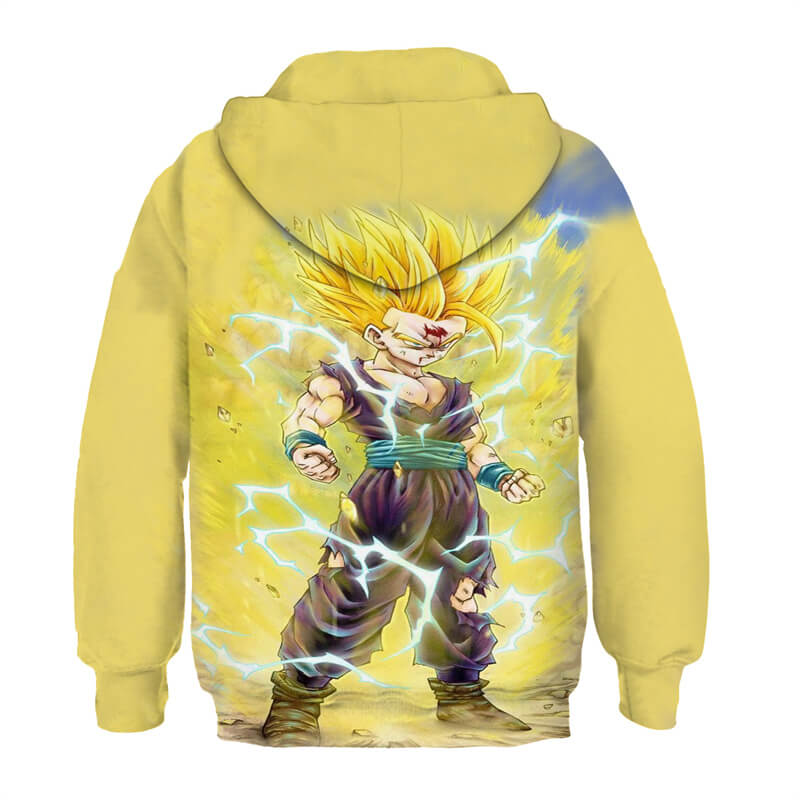 Kids Dragon Ball Anime Son Goku Kakarotto 2 Cosplay 3D Print Sweatshirts Jacket Hoodies for Children