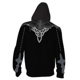 Fire Emblem Three Houses Game Byleth Eisner Professor Unisex Adult Zip Up 3D Print Hoodies Jacket Sweatshirt