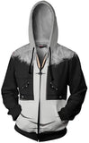 Final Fantasy Ⅷ 8 Game Squall Leonhart Cosplay Unisex 3D Printed Hoodie Sweatshirt Jacket With Zipper