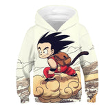 Kids Dragon Ball Anime Son Goku Kakarotto 3 Cosplay 3D Print Sweatshirts Jacket Hoodies for Children