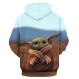 Star Wars Movie Grand Master of Jedi Order Yoda 5 Unisex Adult Cosplay 3D Print Hoodie Pullover Sweatshirt