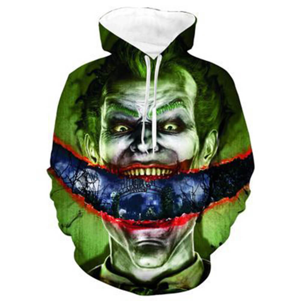 Joker Movie Arthur Clown Crazy 15 Unisex Adult Cosplay 3D Printed Hoodie Pullover Sweatshirt