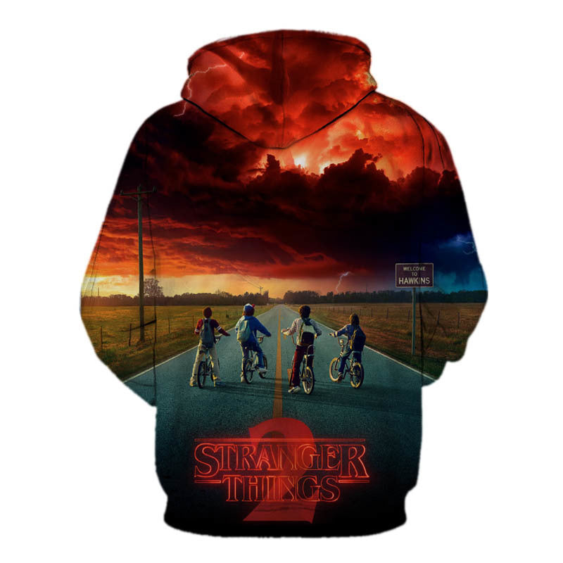 Stranger Things Fire Cloud Movie Unisex 3D Printed Hoodie Pullover Sweatshirt