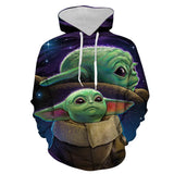 Star Wars Movie Grand Master of Jedi Order Yoda 7 Unisex Adult Cosplay 3D Print Hoodie Pullover Sweatshirt