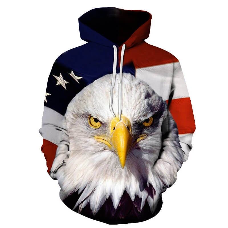 Animal American Eagle Condor Unisex Adult Cosplay 3D Print Jacket Sweatshirt