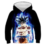 Kids Dragon Ball Anime Son Goku Kakarotto 4 Cosplay 3D Print Sweatshirts Jacket Hoodies for Children