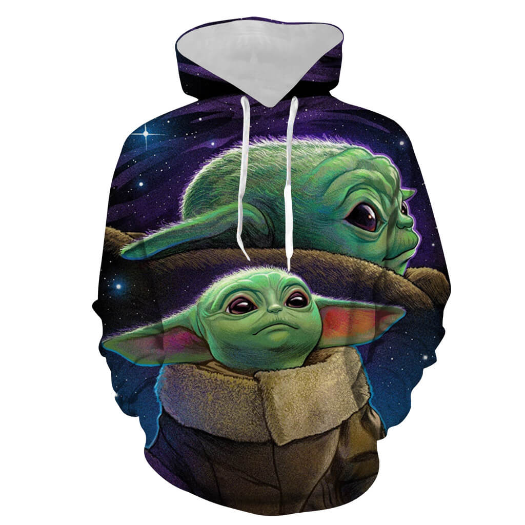 Star Wars Movie Grand Master of Jedi Order Yoda 6 Unisex Adult Cosplay 3D Print Hoodie Pullover Sweatshirt