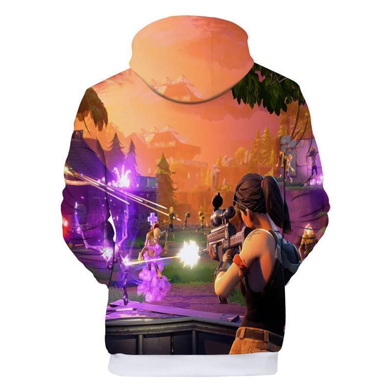 Fortnite Hoodie Unisex 3D Sweatshirt Pullover For Youth