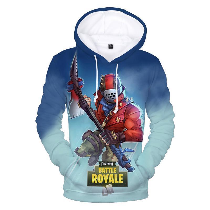 Fortnite Hoodie Unisex 3D Sweatshirt Pullover For Youth