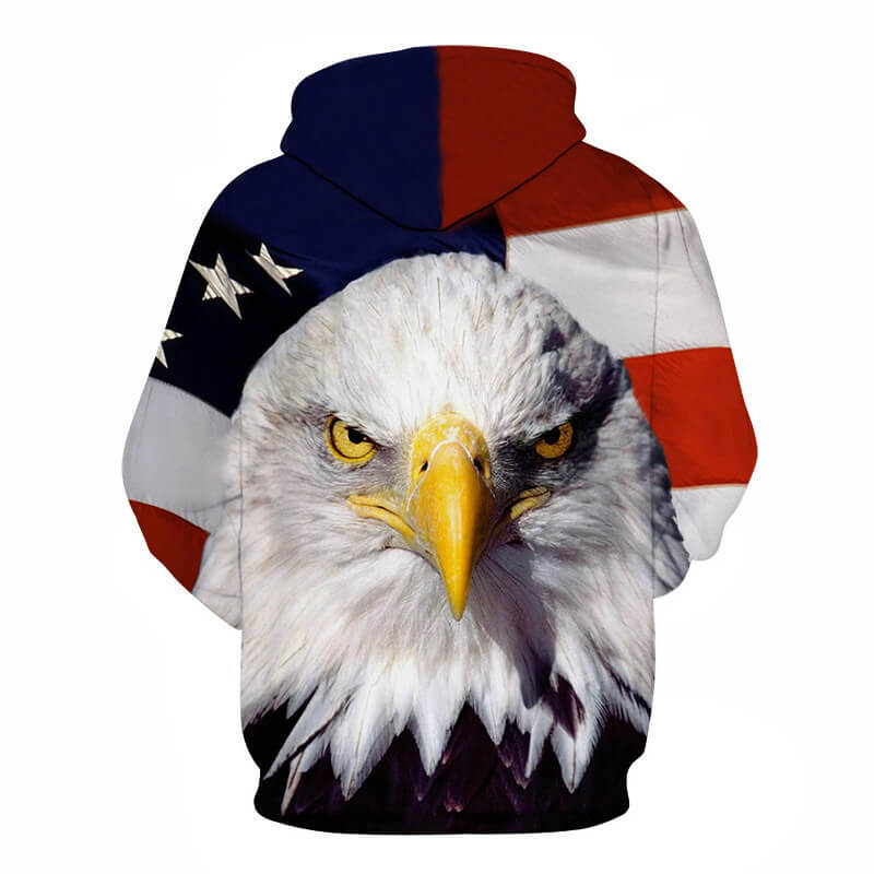 Animal American Eagle Condor Unisex Adult Cosplay 3D Print Jacket Sweatshirt