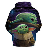 Star Wars Movie Grand Master of Jedi Order Yoda 7 Unisex Adult Cosplay 3D Print Hoodie Pullover Sweatshirt