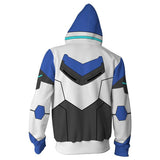 Voltron Cosplay Hoodie | 3D Printed Keith Zipper Jacket Sweatshirt