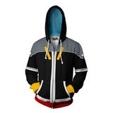 Kingdom Hearts Game New Arrival Sora Cosplay Unisex 3D Printed Hoodie Sweatshirt Jacket With Zipper