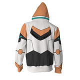 Voltron Cosplay Hoodie | 3D Printed Keith Zipper Jacket Sweatshirt