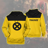 Once Upon A Deadpool 2 Movie X-Men Trainee Yellow Unisex Adult Cosplay 3D Printed Hoodie Pullover Sweatshirt