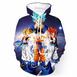 Dragon Ball Anime Son Goku Kakarotto 16 Unisex Adult Cosplay 3D Printed Hoodie Pullover Sweatshirt