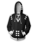 Soul Eater Anime Death Cosplay Unisex 3D Printed Hoodie Sweatshirt Jacket With Zipper