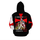 Knights Templar Ordre du Temple Red Cross 3 Unisex Adult Cosplay 3D Printed Hoodie Pullover Sweatshirt