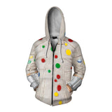 2 pcs/set The Suicide Squad Movie Blood Sport Colorful Bot Beige Cosplay Unisex 3D Printed Hoodie Sweatshirt Jacket With Zipper+Pant