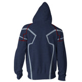 Avengers Movie Iron Man Style 9 Cosplay Unisex 3D Printed Hoodie Sweatshirt Jacket With Zipper