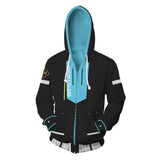 Arknights Game Amiya Unisex Adult Cosplay Zip Up 3D Print Hoodies Jacket Sweatshirt