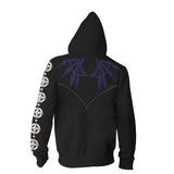 The World Ends With You Game Skeleton Cosplay Unisex 3D Printed mha Hoodie Sweatshirt Jacket With Zipper