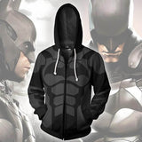 Batman The Dark Knight Anime Bruce Wayne Unisex Adult Cosplay Zip Up 3D Print Hoodies Jacket Sweatshirt
