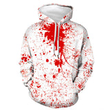 Blood Halloween Costumes Unisex Adult Cosplay 3D Print Pullover Sweater