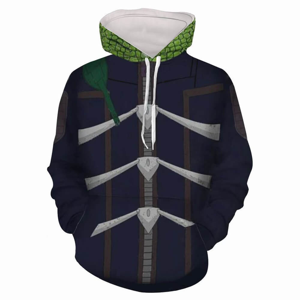Caiman Dorohedoro Costume Anime Unisex Adult 3D Print Zip Up Sweatshirt Jacket