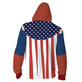 The Boys Season 1 TV Homelander Superman Cosplay Unisex 3D Printed Hoodie Sweatshirt Jacket With Zipper