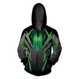 DC Detective Comics Green Lantern Alan Scott Movie Cosplay Unisex 3D Printed Hoodie Sweatshirt Jacket With Zipper
