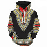 Dashiki Hoodie Unisex Adult Cosplay 3D Print Jacket Sweatshirt