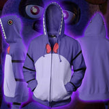 Five Nights at Freddy's FNAF Funtime Foxy Game Red Cosplay Unisex 3D Printed Hoodie Sweatshirt Jacket With Zipper