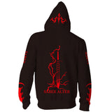 Fate Stay Night Game Saber Alter Unisex Adult Cosplay Zip Up 3D Print Hoodies Jacket Sweatshirt