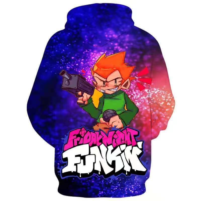 Friday Night Funkin Game Boyfriend Unisex Adult Cosplay 3D Print Hoodie Pullover Sweatshirt