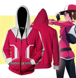 Pocket Monster May HARUKA Anime Unisex 3D Printed Hoodie Sweatshirt Jacket With Zipper