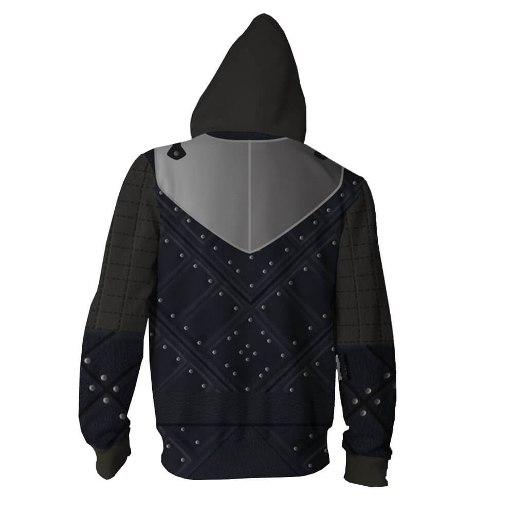 Game of Thrones Jon Snow Hoodie 3D Printed Sweatshirt Zip-up Coat Jacket Cosplay Costume