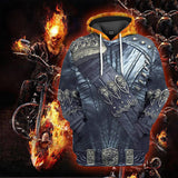 Ghost Rider Costume Cosplay Movie Unisex Adult 3D Print Sweatshirt Pullover