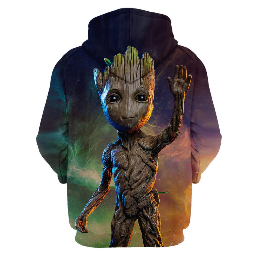 Guardians of the Galaxy Avengers Movie Baby Groot Giving Tree Unisex Adult Cosplay 3D Print Hoodie Pullover Sweatshirt