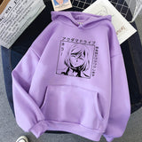 Anime Akudama Drive Murderer Print Harajuku Oversize Hoodie Pink Tops Warm Couple Casual Sweatshirt