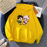 Anime Hoodie Hunter x Hunter Print Winter Harajuku Men Women Oversized Sweatshirt Japanese Streetwear Warm Couple Clothes