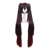Genshin Impact Lumine Amber Diluc Ragnvindr Double Ponytail Wig