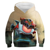 Children Hoodies Little Hero Jinx 3D Printing Hoodie Game Clothes 4-14T Hoodie Kids Casual Pullover Boy Girl Long Sleeve Sweater