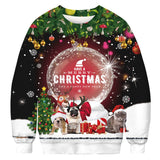 Fashion Ugly Christmas Sweater Movie Cartoon Characters 3d Printing Round Neck Sweater Couple Long Sleeve Pullover Sweater