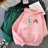 Anime Hoodie Hisoka Print Hunter x Hooded Sweatshirt Haikyuu Pullover Pink Tops Warm Coat