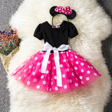 Lace Little Princess Summer Solid Sleeveless Tulle Tutu Dress For Girls